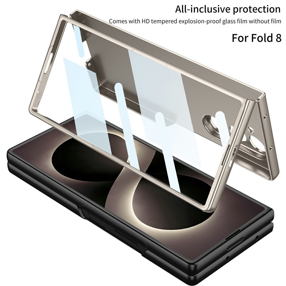 GKK cover til Samsung Galaxy Z Fold8 Ultra af hård PC, ridsefast mobilcover med film af hærdet glas