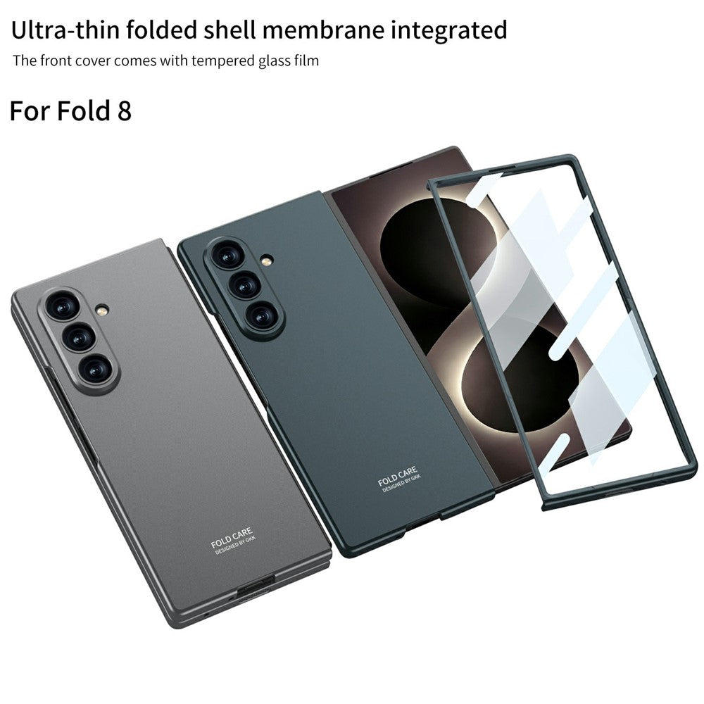GKK cover til Samsung Galaxy Z Fold8 Ultra af hård PC, ridsefast mobilcover med film af hærdet glas