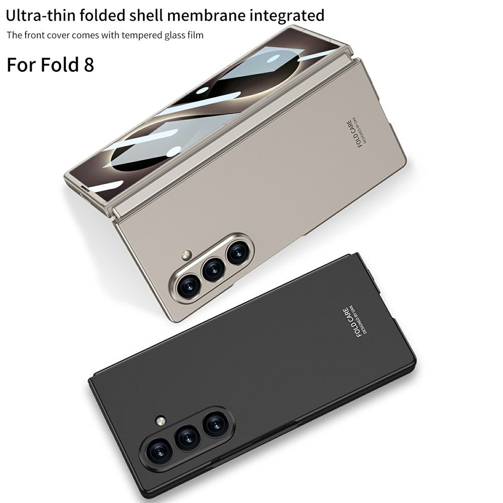 GKK cover til Samsung Galaxy Z Fold8 Ultra af hård PC, ridsefast mobilcover med film af hærdet glas