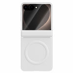 GKK for Samsung Galaxy Z Flip8 Magnetic Case Hinge Protection Leather + PC Phone Cover with Screen Protector