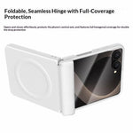 GKK for Samsung Galaxy Z Flip8 Magnetic Case Hinge Protection Leather + PC Phone Cover with Screen Protector
