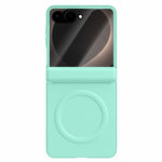 GKK for Samsung Galaxy Z Flip8 Magnetic Case Hinge Protection Leather + PC Phone Cover with Screen Protector