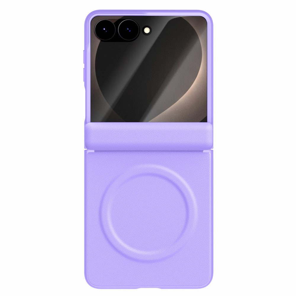 GKK for Samsung Galaxy Z Flip8 Magnetic Case Hinge Protection Leather + PC Phone Cover with Screen Protector