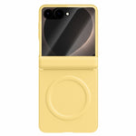 GKK for Samsung Galaxy Z Flip8 Magnetic Case Hinge Protection Leather + PC Phone Cover with Screen Protector