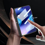 GKK Skal För Huawei Pura X Max Magnetiskt Gångjärn Dolt Stöd Ultratunt PC-mobilskal med HD Klar Härdat Glas Skärmfilm
