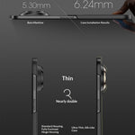 GKK Skal För Huawei Pura X Max Magnetiskt Gångjärn Dolt Stöd Ultratunt PC-mobilskal med HD Klar Härdat Glas Skärmfilm