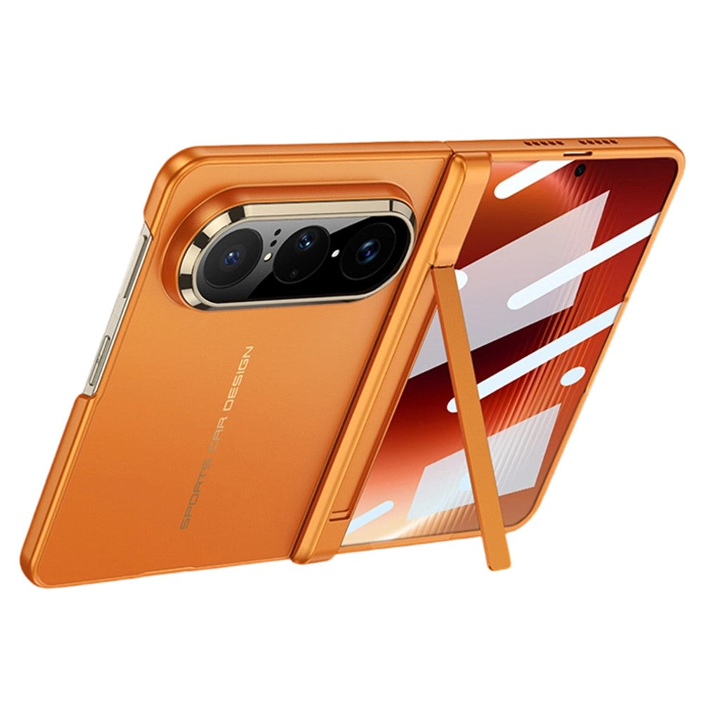 GKK Skal För Huawei Pura X Max Magnetiskt Gångjärn Dolt Stöd Ultratunt PC-mobilskal med HD Klar Härdat Glas Skärmfilm