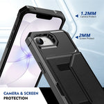 Til iPhone 17e / 16e cover kortholder læder + TPU anti-dråbe telefoncover