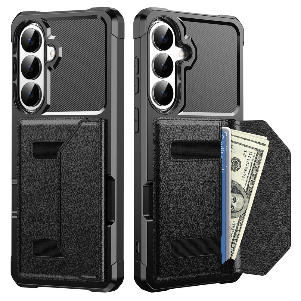 Til Samsung Galaxy A57 5G Etui Kortholder Læder + TPU Anti-fald Telefoncover