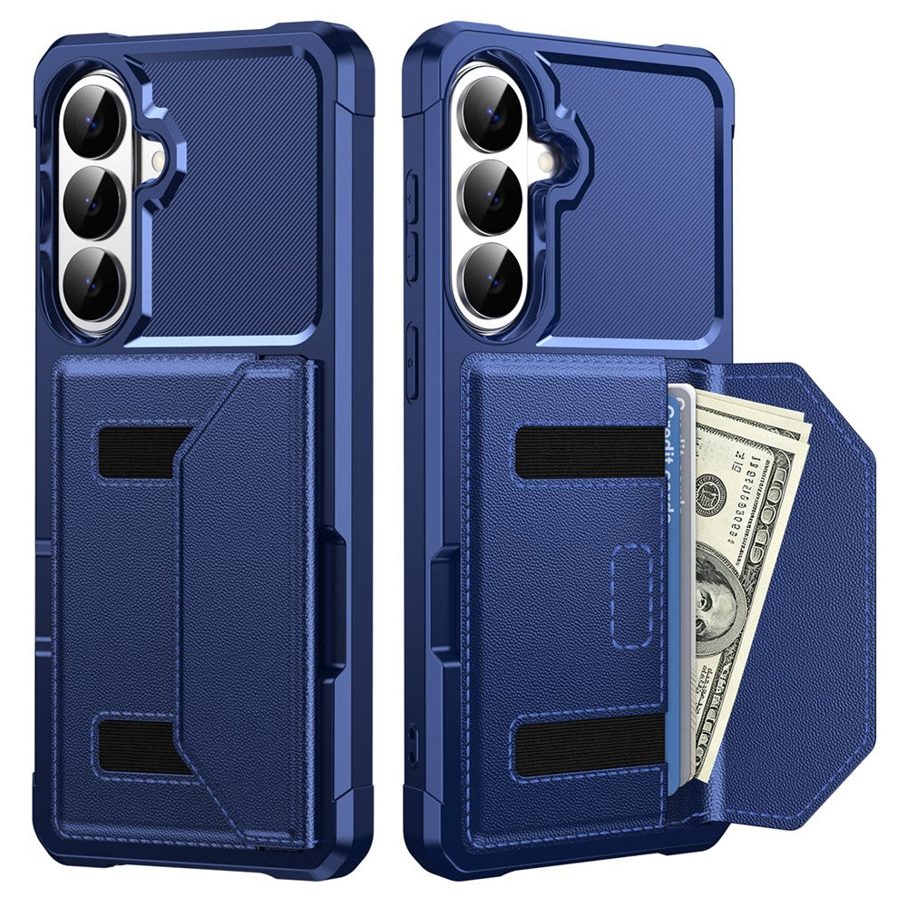 For Samsung Galaxy A27 5G Case Card Holder Leather + TPU Anti-drop Phone Cover