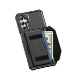For Samsung Galaxy A25 5G (Global) (161mm) Case Card Holder Leather + TPU Anti-drop Phone Cover