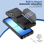 For Samsung Galaxy A25 5G (Global) (161mm) Case Card Holder Leather + TPU Anti-drop Phone Cover