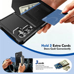 For Samsung Galaxy A25 5G (Global) (161mm) Case Card Holder Leather + TPU Anti-drop Phone Cover