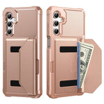 For Samsung Galaxy A25 5G (Global) (161mm) Case Card Holder Leather + TPU Anti-drop Phone Cover