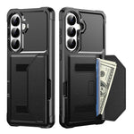 For Samsung Galaxy S26+ Case Card Holder Leather + TPU Anti-drop Phone Cover