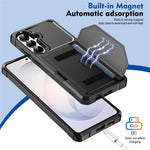 For Samsung Galaxy S26+ Case Card Holder Leather + TPU Anti-drop Phone Cover