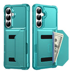 For Samsung Galaxy S26+ Case Card Holder Leather + TPU Anti-drop Phone Cover