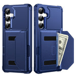 Til Samsung Galaxy S25+ Cover Kortholder Læder + TPU Anti-drop Telefoncover