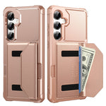 Til Samsung Galaxy S25+ Cover Kortholder Læder + TPU Anti-drop Telefoncover