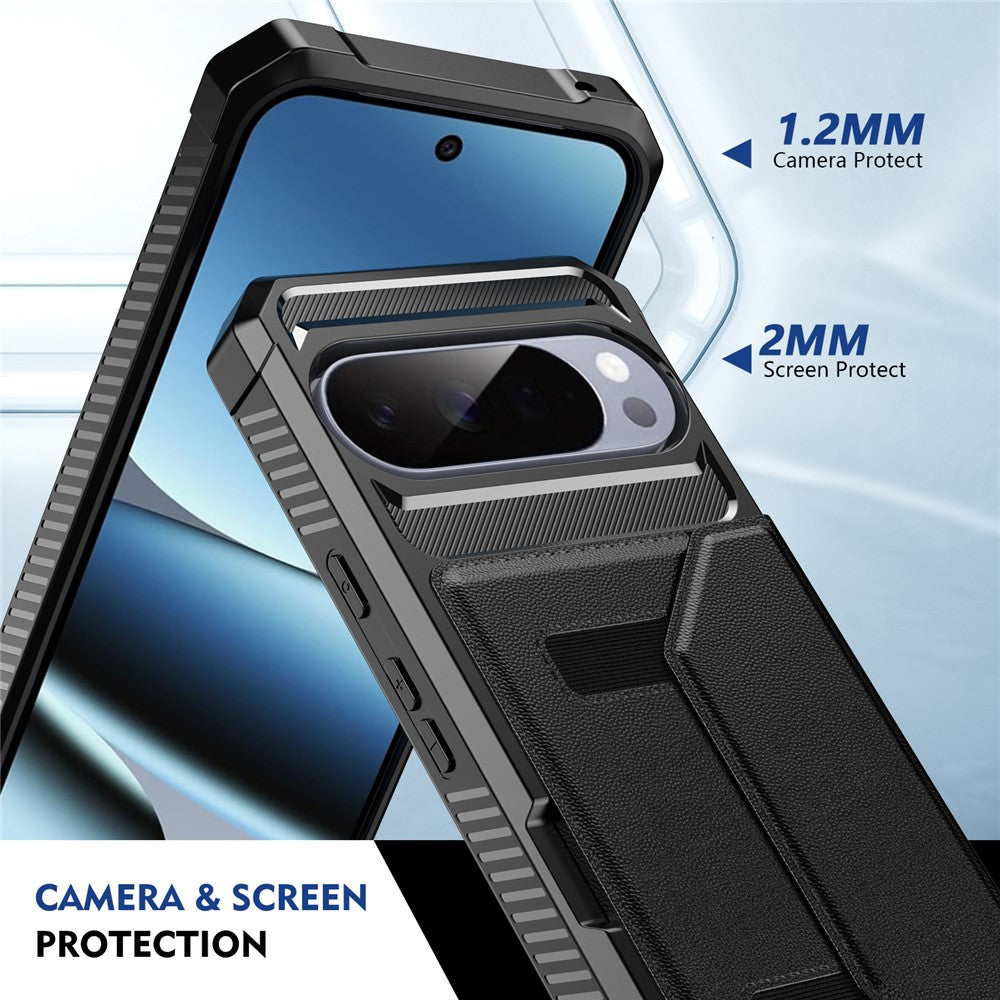 Til Google Pixel 11 / 11 Pro Etui, Kortholder Læder + TPU Anti-fald Telefoncover