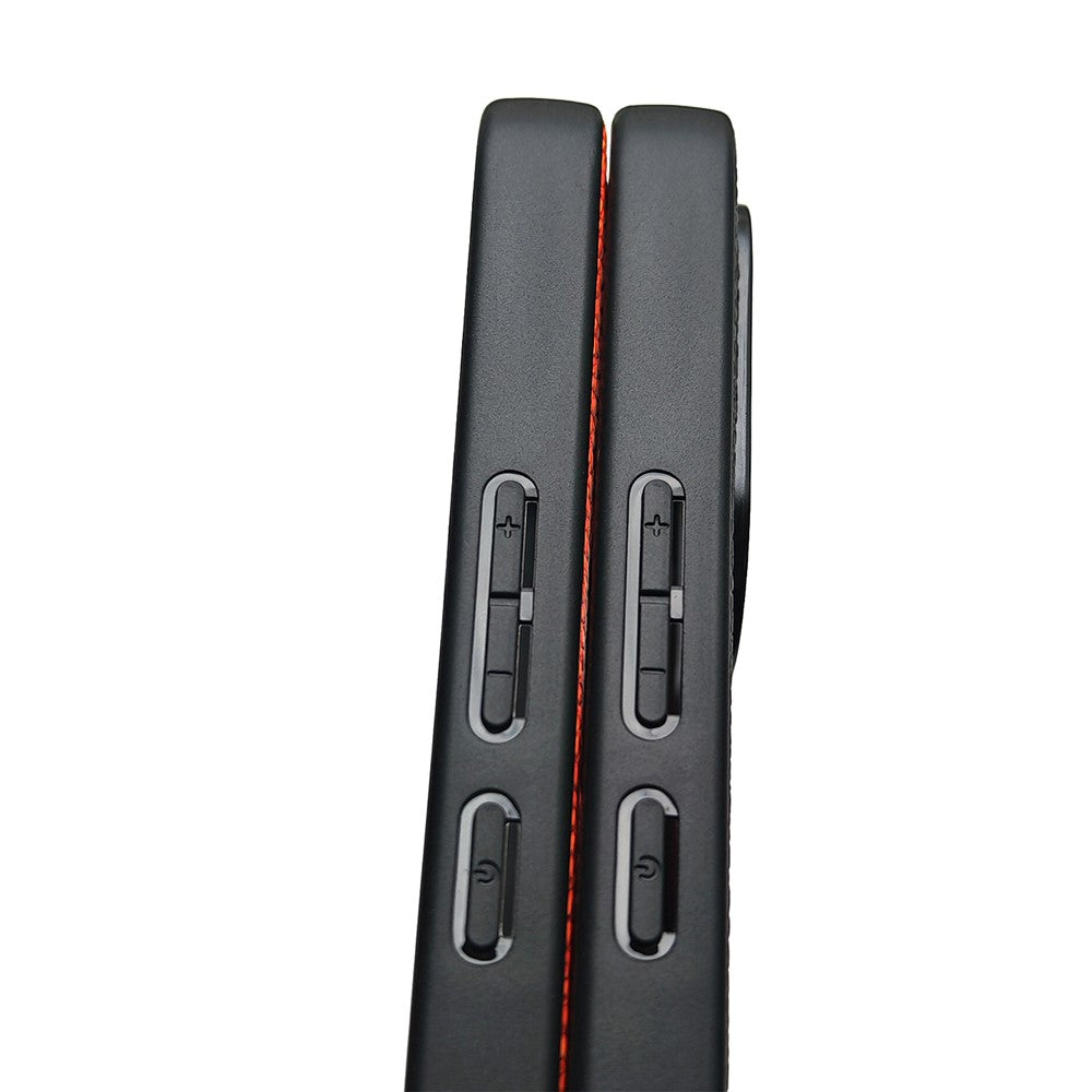 Magnetiskt skal för Xiaomi 17T Pro, litchitexturerat PU-läderbelagt PC + TPU-skyddande mobilskal