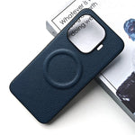 For Xiaomi 17T Pro Magnetic Case Litchi Texture PU Leather Coated PC + TPU Protective Phone Cover