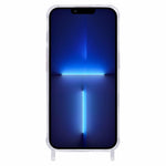 iPhone 13 Pro Max-skal PC+TPU 1,5 mm genomskinligt mobilskal med hål för snodd