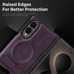 Til Samsung Galaxy Z Fold8 Magnetisk Etui Støtteben PC Silikone Læder Telefon Bagcover