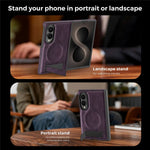Til Samsung Galaxy Z Fold8 Magnetisk Etui Støtteben PC Silikone Læder Telefon Bagcover