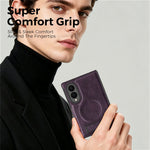 Til Samsung Galaxy Z Fold8 Magnetisk Etui Støtteben PC Silikone Læder Telefon Bagcover