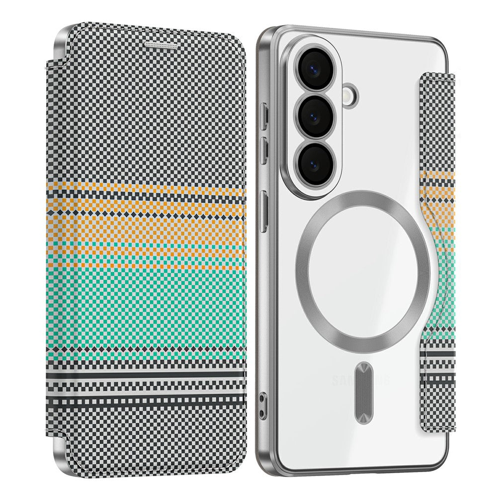 For Samsung Galaxy S26 Magnetic Case RFID Blocking Card Slots Leather Cover