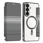 Magnetiskt skal för Samsung Galaxy S26+ med RFID-blockerande kortplatser i läder