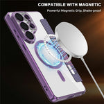 For Samsung Galaxy S26 Ultra Magnetic Case RFID Blocking Card Slots Leather Cover