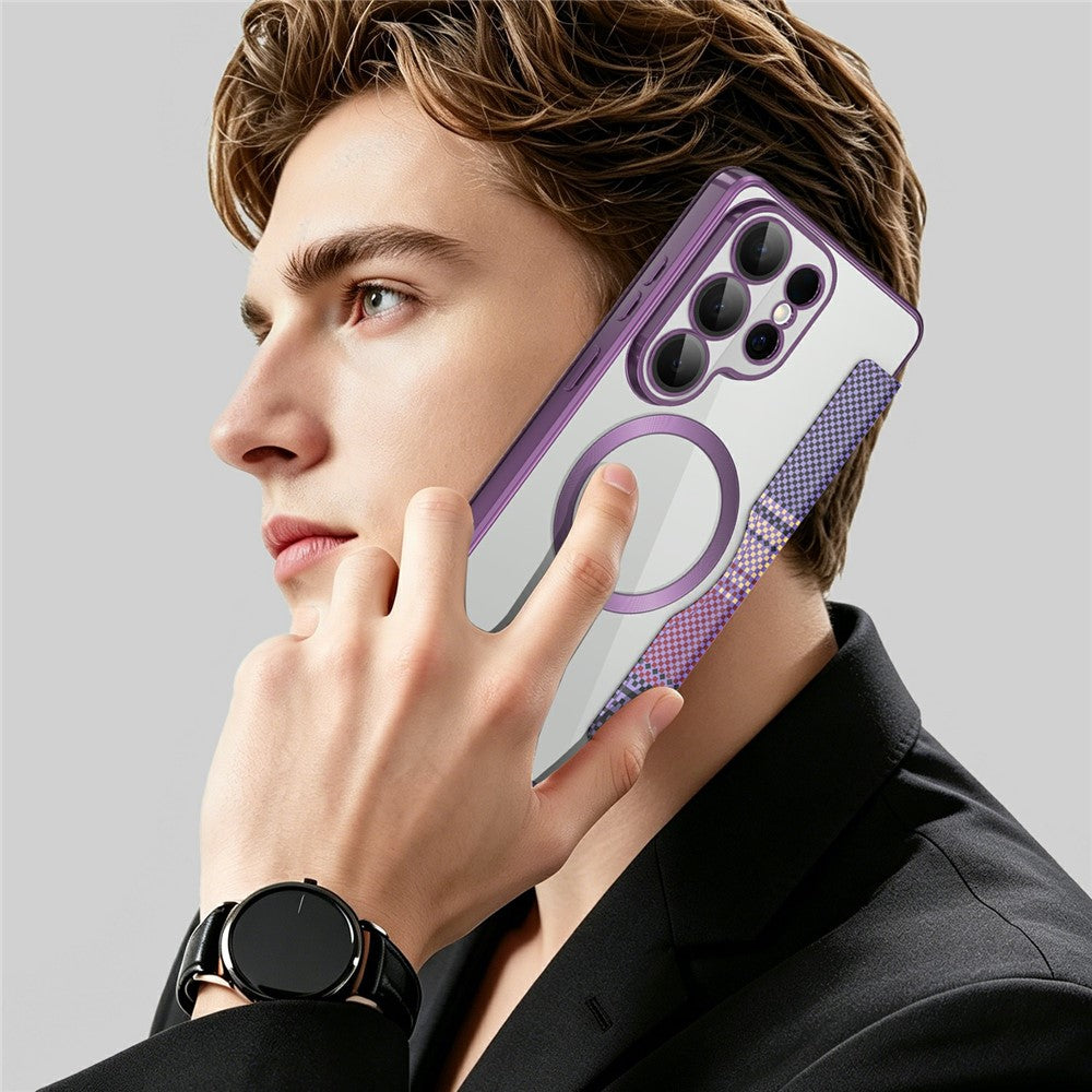 For Samsung Galaxy S26 Ultra Magnetic Case RFID Blocking Card Slots Leather Cover