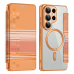 For Samsung Galaxy S26 Ultra Magnetic Case RFID Blocking Card Slots Leather Cover