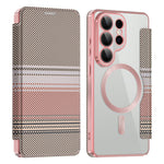 For Samsung Galaxy S26 Ultra Magnetic Case RFID Blocking Card Slots Leather Cover