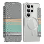 For Samsung Galaxy S26 Ultra Magnetic Case RFID Blocking Card Slots Leather Cover