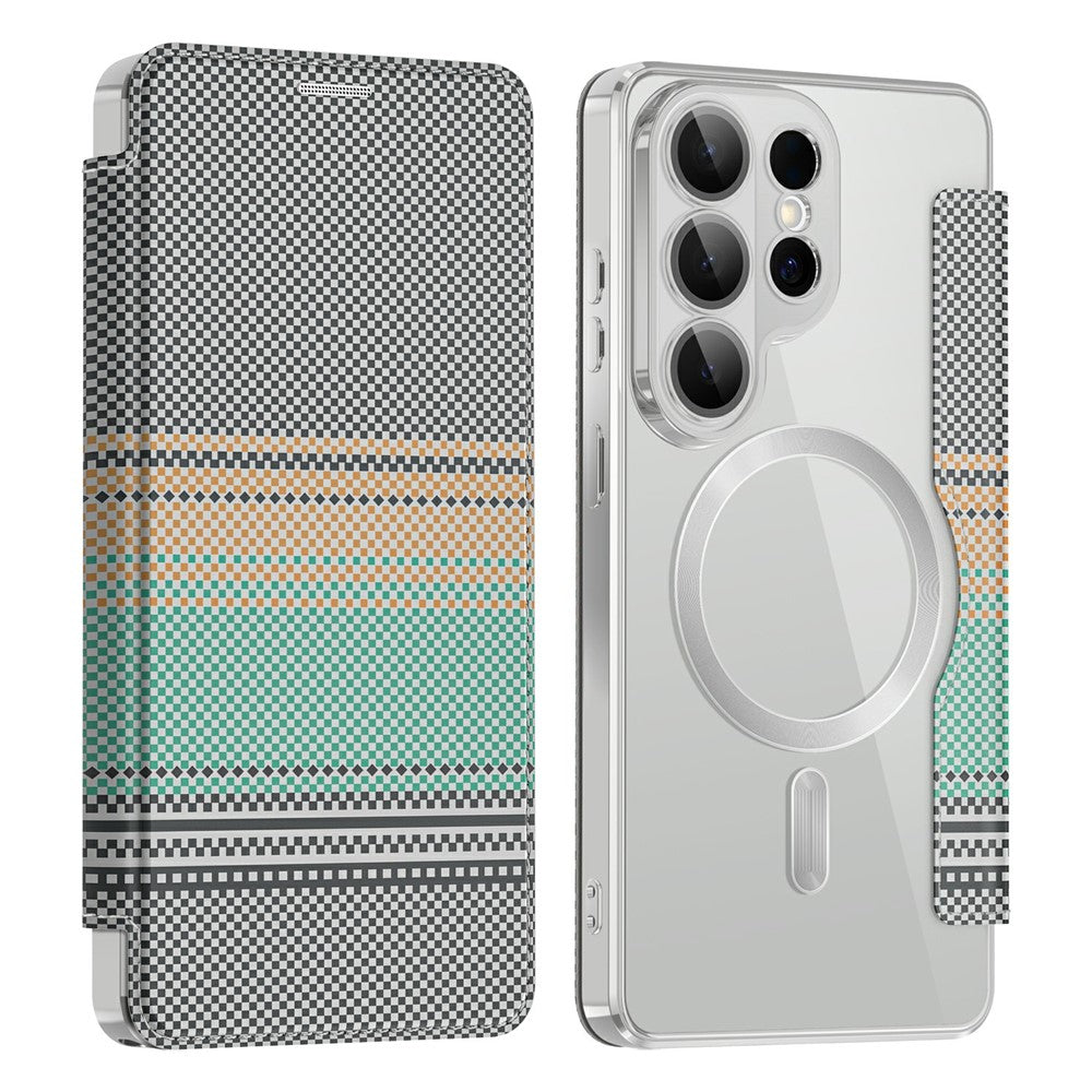 For Samsung Galaxy S26 Ultra Magnetic Case RFID Blocking Card Slots Leather Cover