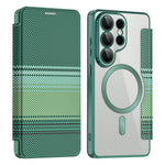 For Samsung Galaxy S26 Ultra Magnetic Case RFID Blocking Card Slots Leather Cover
