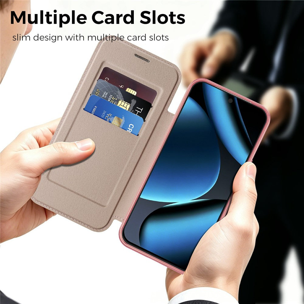 For Google Pixel 11 Pro Magnetic Case RFID Blocking Card Slots Leather Cover