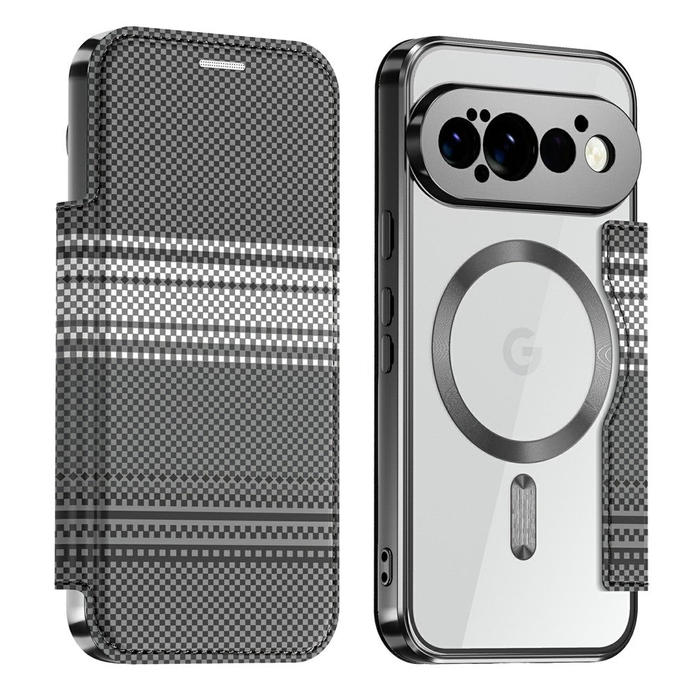 For Google Pixel 11 Pro Magnetic Case RFID Blocking Card Slots Leather Cover