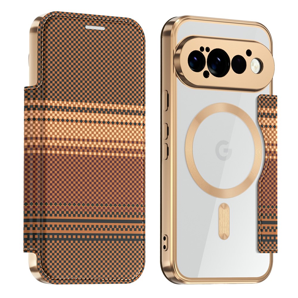 For Google Pixel 11 Pro Magnetic Case RFID Blocking Card Slots Leather Cover