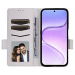 For Honor 600 Smart 5G / X7e Plus 5G Case Litchi Texture Wallet Leather Phone Cover with Wrist Strap