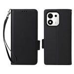For Honor 600 Smart 5G / X7e Plus 5G Case Litchi Texture Wallet Leather Phone Cover with Wrist Strap