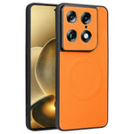 Motorola Signature 5G / Moto X70 Air Pro 5G-etui med kulfiberstruktur, læderbelagt TPU- og PC-mobilcover med metalring til magnetisk bilholder