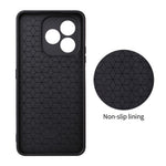 Skal til Honor X8d 4G med kulfiberstruktur, TPU-PC-mobilskal beklædt med læder og metalring til magnetisk bilholder