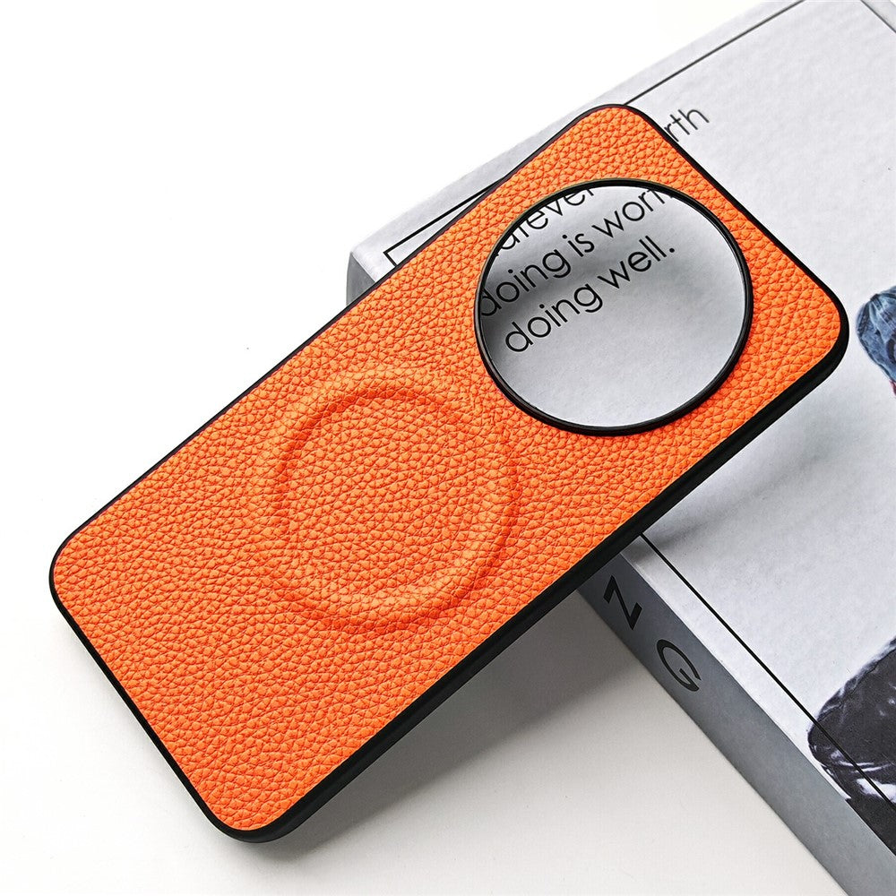 For Honor X80 Pro Max 5G Magnetic Case Litchi Texture PU Leather Coated PC + TPU Protective Phone Cover
