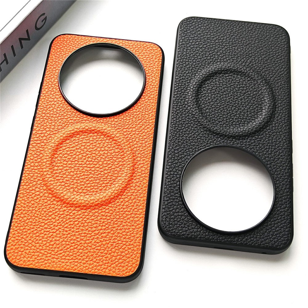 For Honor X80 Pro Max 5G Magnetic Case Litchi Texture PU Leather Coated PC + TPU Protective Phone Cover