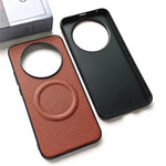 For Honor X80 Pro Max 5G Magnetic Case Litchi Texture PU Leather Coated PC + TPU Protective Phone Cover