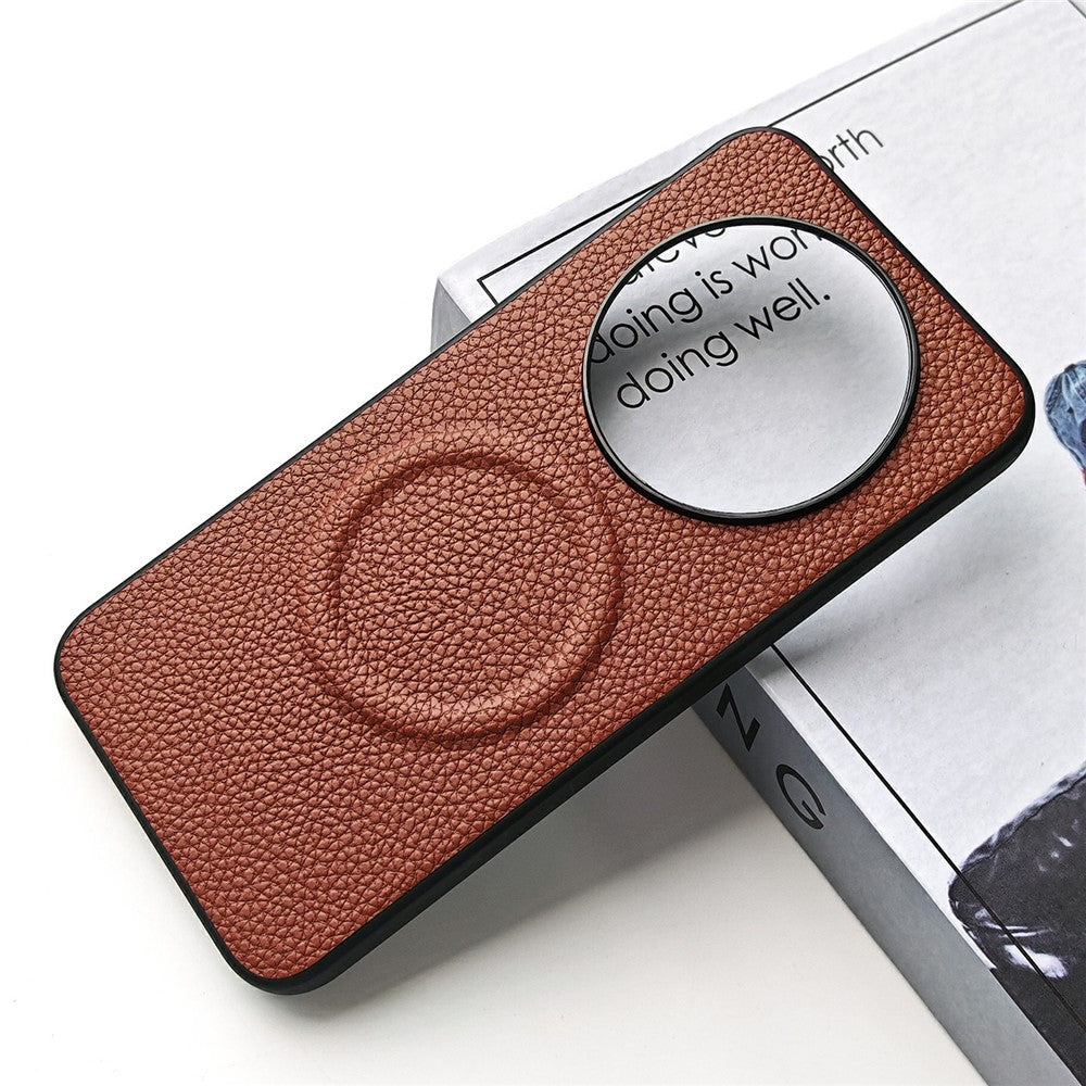 For Honor X80 Pro Max 5G Magnetic Case Litchi Texture PU Leather Coated PC + TPU Protective Phone Cover